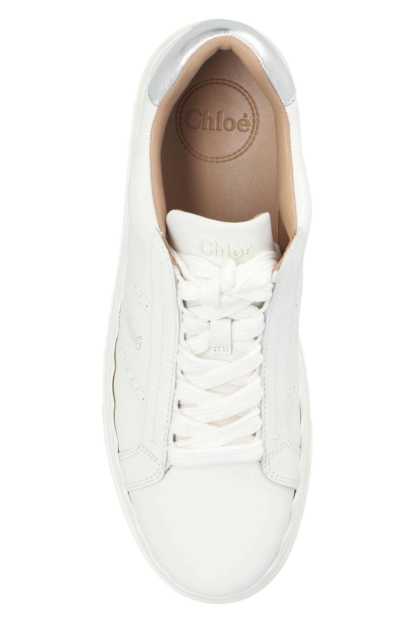 Chloe hot sale white sneakers